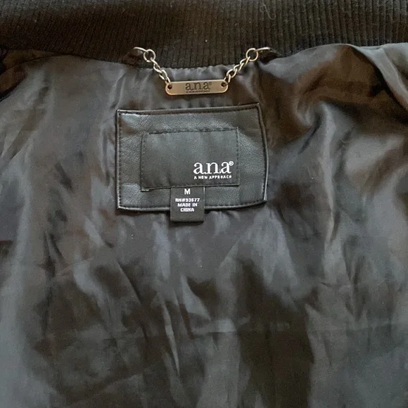 Faux Black Leather Jacket moto - Picture 9 of 11